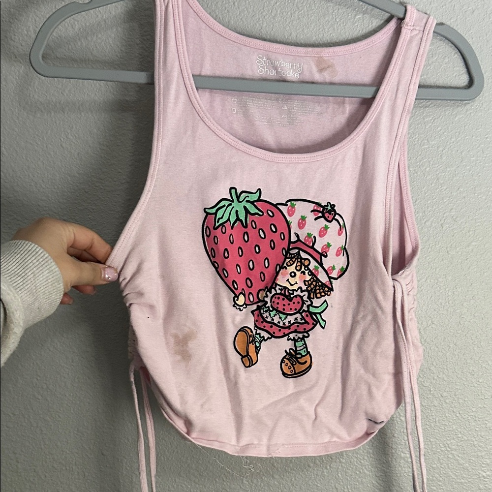 Pink Strawberry Shortcake Tank Top